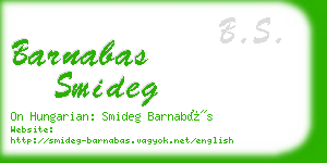 barnabas smideg business card